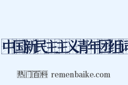 中国新民主主义青年团组词是什么意思的图片